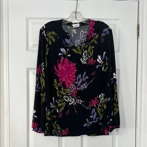 Elegant Floral Women's Blouse